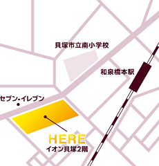 大阪府イオン貝塚店マップ